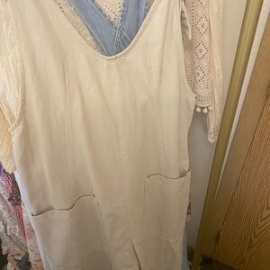 We The Free Cream Jumpsuit